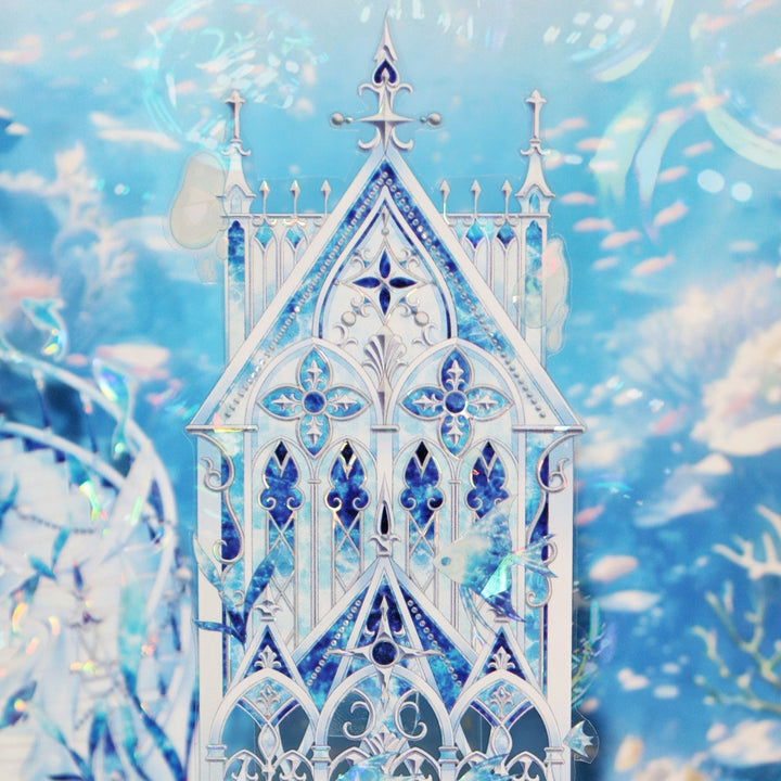 Ice Blue Magic Castle PET Tape - Desk Cosmos