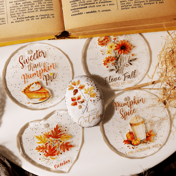 Autumn Whisper Waterproof Transfer Stickers - Desk Cosmos