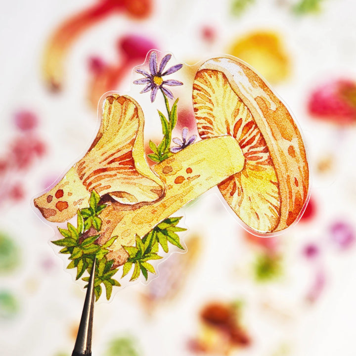 Mushroom Guide Plant Die - Cut Tape - Desk Cosmos