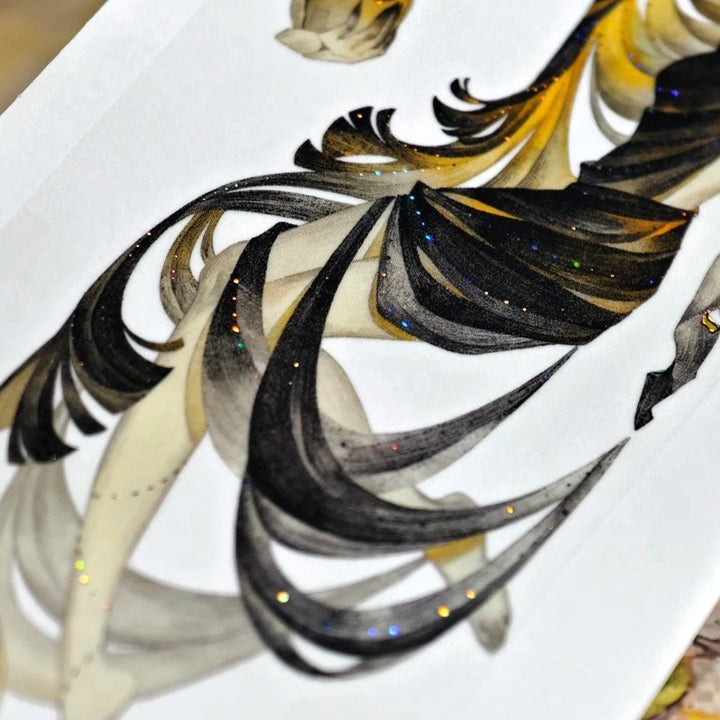 Gothic Night Witch Decorative PET Tape - Desk Cosmos