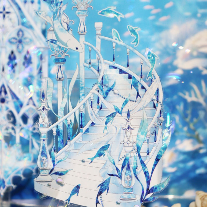 Ice Blue Magic Castle PET Tape - Desk Cosmos