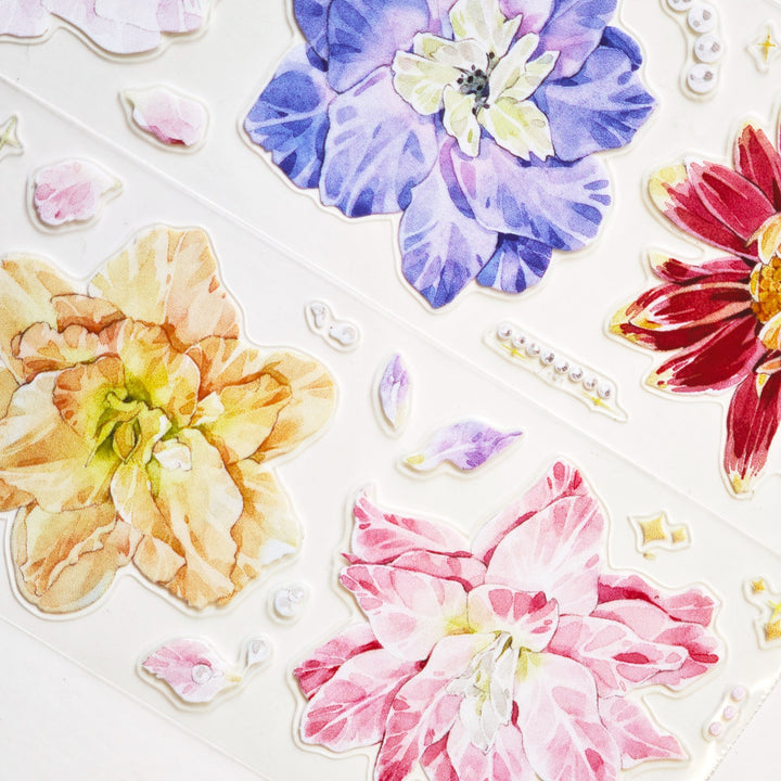 Soft Bloom Die - cut Journal Tape - Desk Cosmos