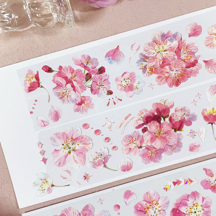 Sakura Love Romantic Flowers Die - cut Tape - Desk Cosmos