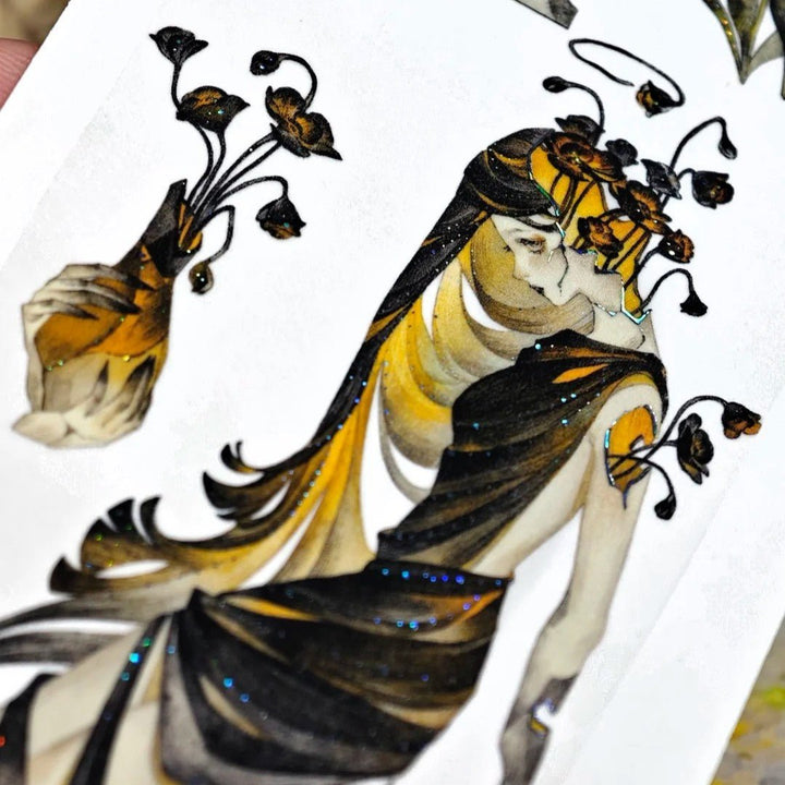 Gothic Night Witch Decorative PET Tape - Desk Cosmos