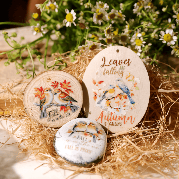 Autumn Whisper Waterproof Transfer Stickers - Desk Cosmos