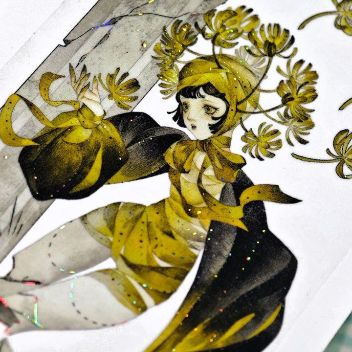 Gothic Night Witch Decorative PET Tape - Desk Cosmos