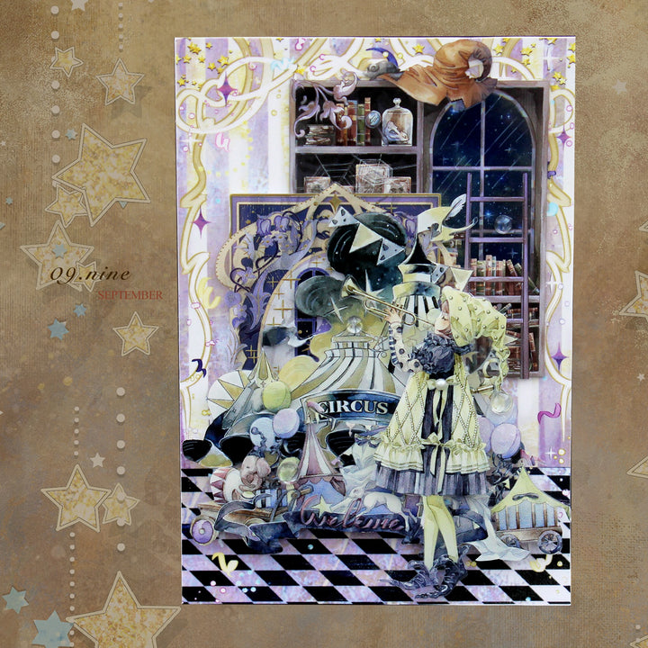 Fantasy Circus Character Journal PET Tape - Desk Cosmos