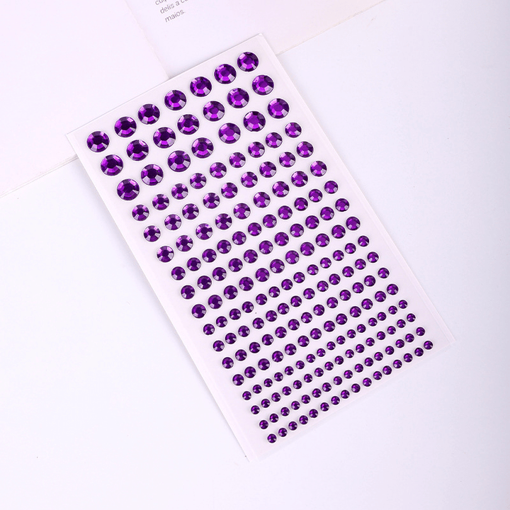 3D Crystals Stickers PVC Polka Dots Crystal Stickers Ideal for Journals