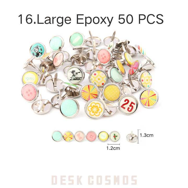 Large Epoxy Two-pronged Pins for Resin Art and Creative Scrapbook Designs