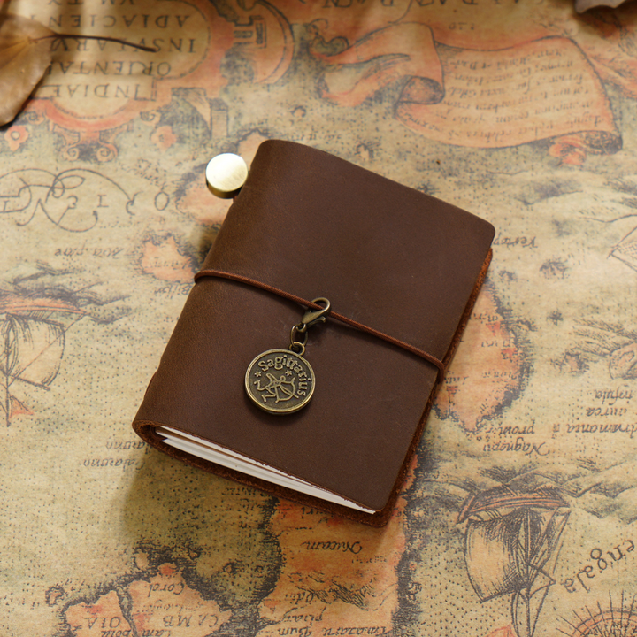 Traveler's Tea Oil Wax Leather Mini Journal Smooth Finish