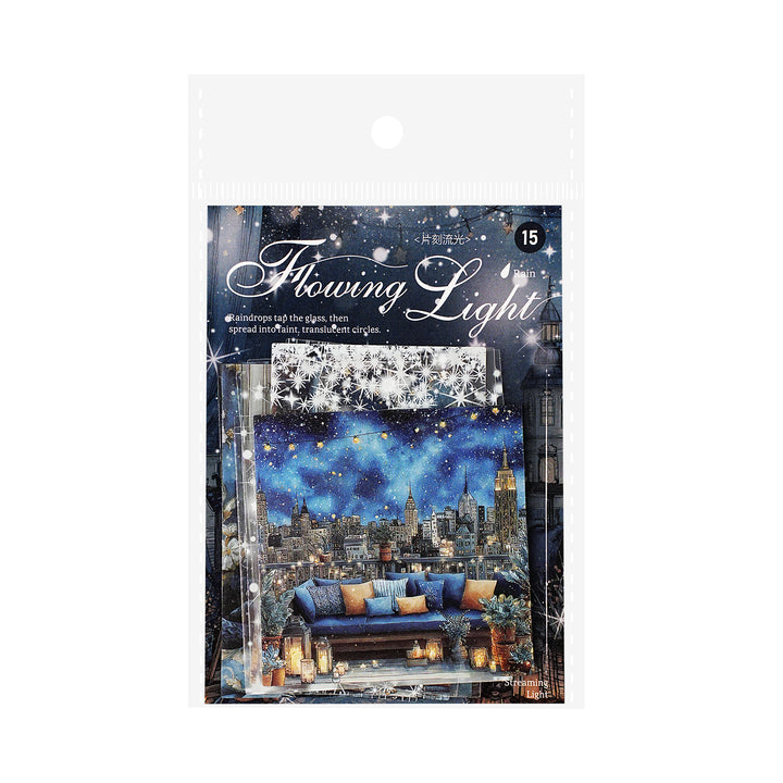 Rainy Cityscape Decorative PET Sticker - Desk Cosmos