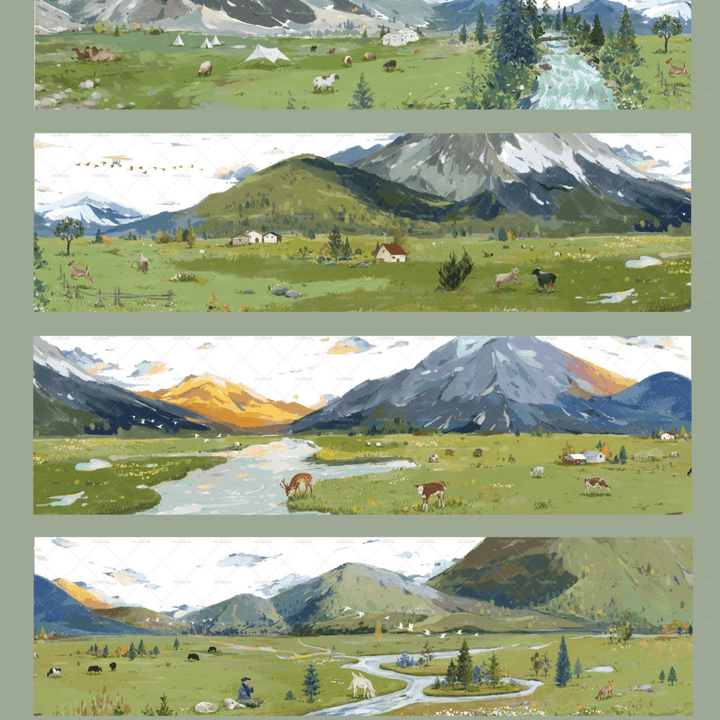 Scenery Creation Tapes Mountain Meadow Wilds - Desk Cosmos