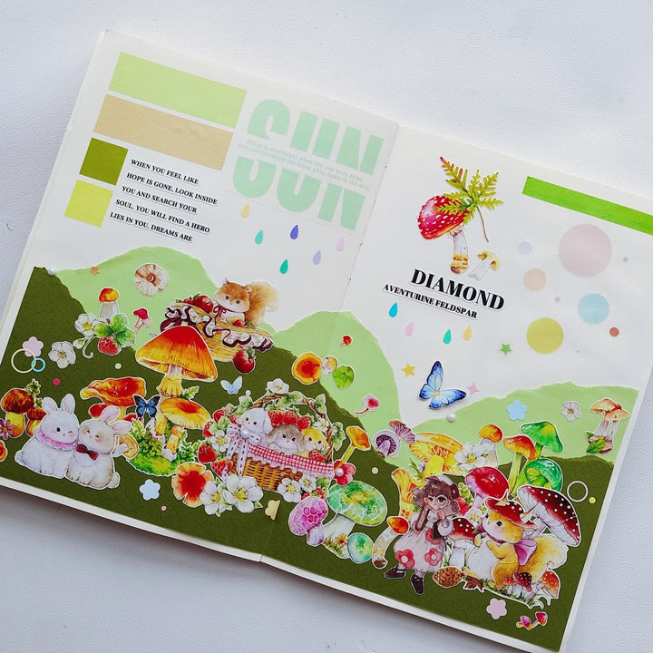 Mushroom Guide Plant Die - Cut Tape - Desk Cosmos