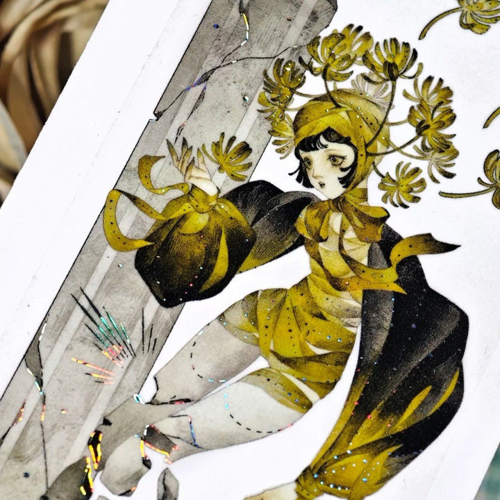 Gothic Night Witch Decorative PET Tape - Desk Cosmos