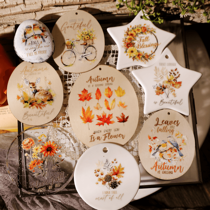 Autumn Whisper Waterproof Transfer Stickers - Desk Cosmos