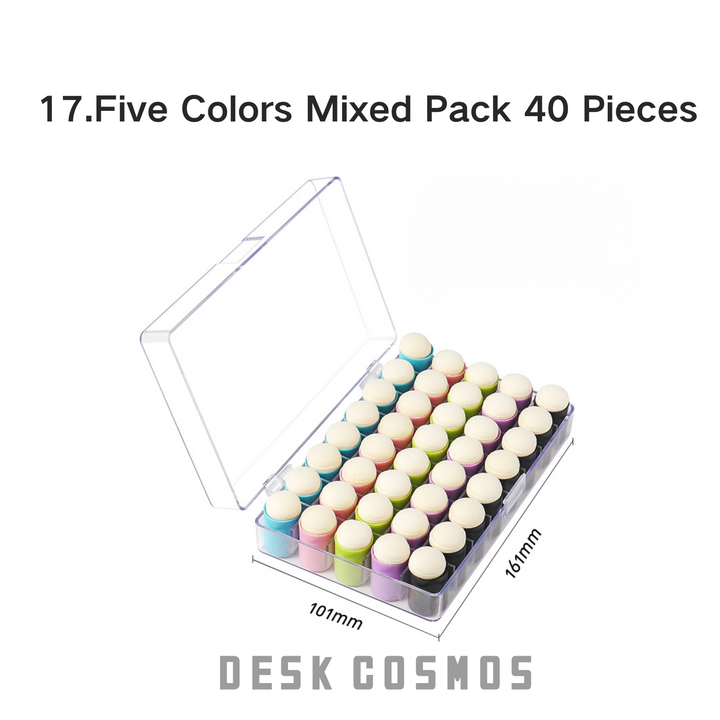 Sponge Finger Daubers Multicolor Box Set of 40
