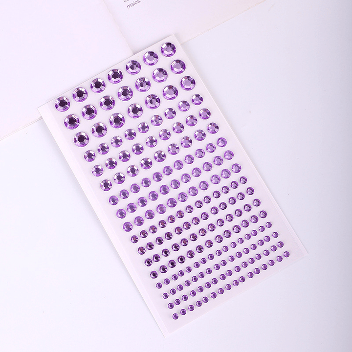3D Crystals Stickers PVC Polka Dots Crystal Stickers Handcraft Customization
