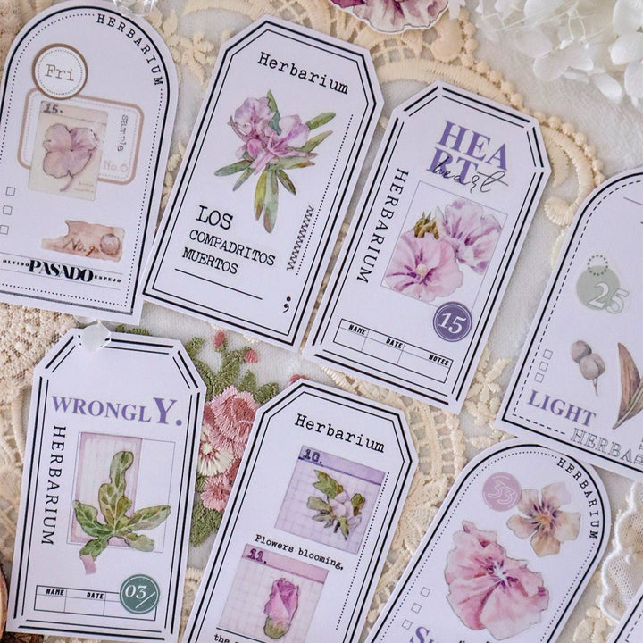 Pastel Floral Die - cut Vintage Washi Tape - Desk Cosmos