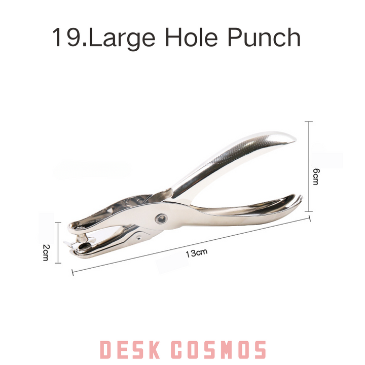 Large Hole Punch Tool for Creating Perfect Holes in Paper and Journals