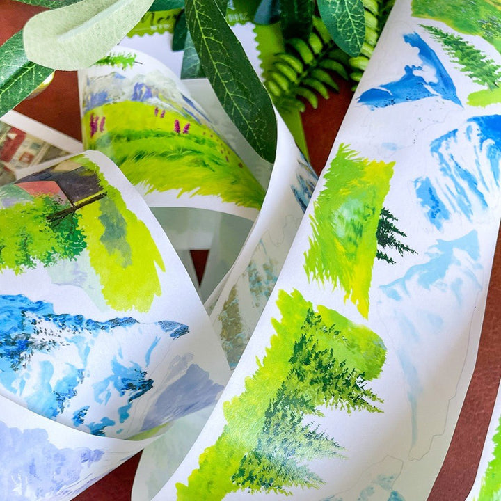 Snowland Poetic PET Scenery Tape - Desk Cosmos