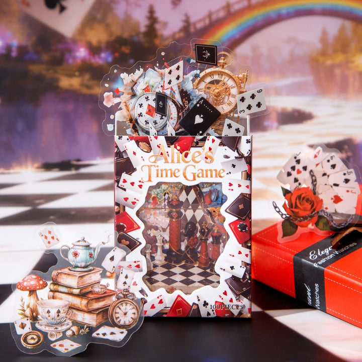 Alice's Time Game PET Stickers - Desk Cosmos