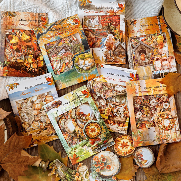 Autumn Stickers – Forest, Farm, Butterflies, Leaves - Desk Cosmos