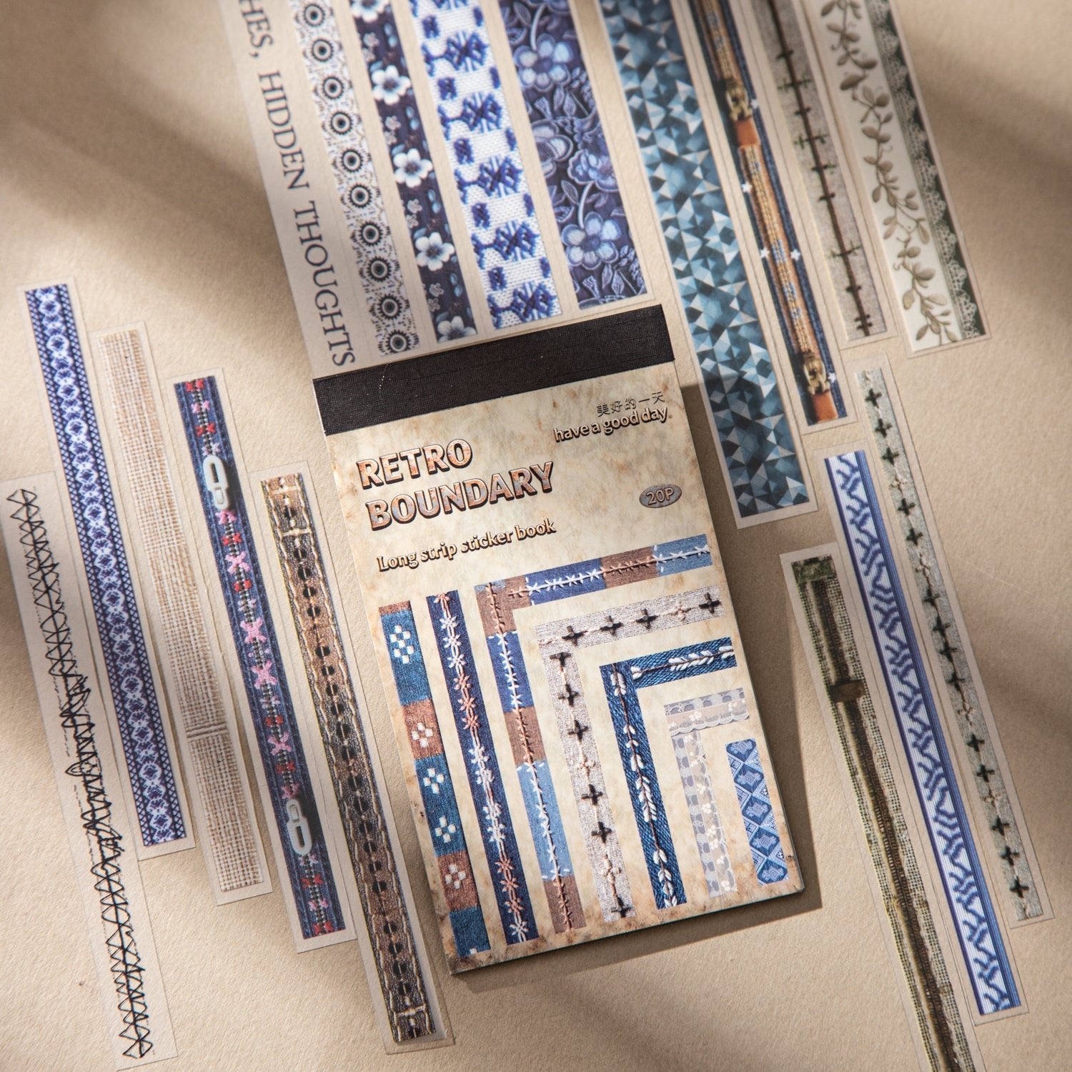 Vintage Border Frame Journaling Sticker Book - Desk Cosmos