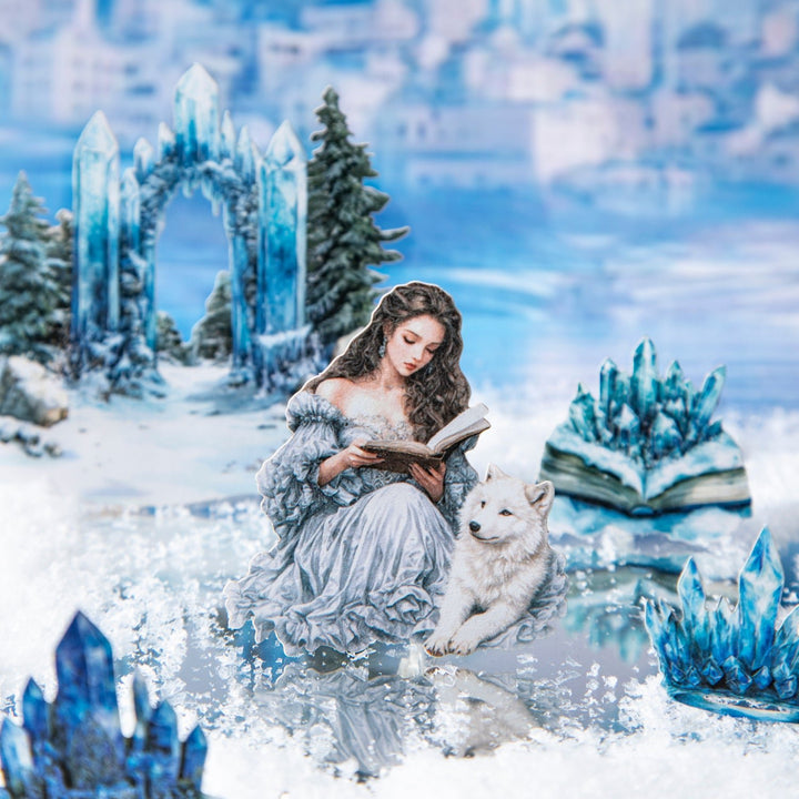 Winter Magic Journal Character Stickers - Desk Cosmos