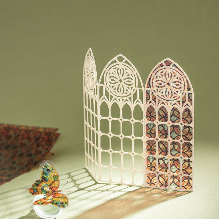 Light Shadow Flower Art Stickers - Desk Cosmos