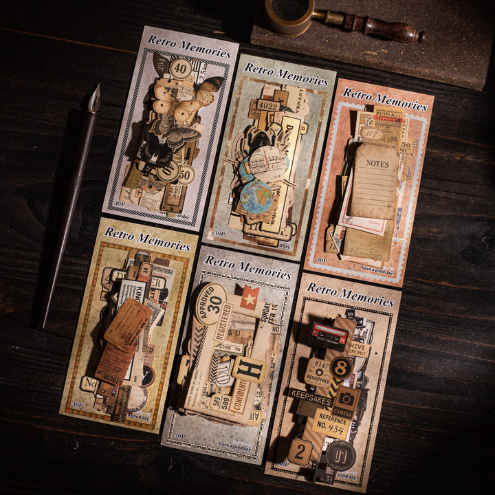 Vintage Stickers – Film, Insects, Frames, Butterflies, Stamps - Desk Cosmos