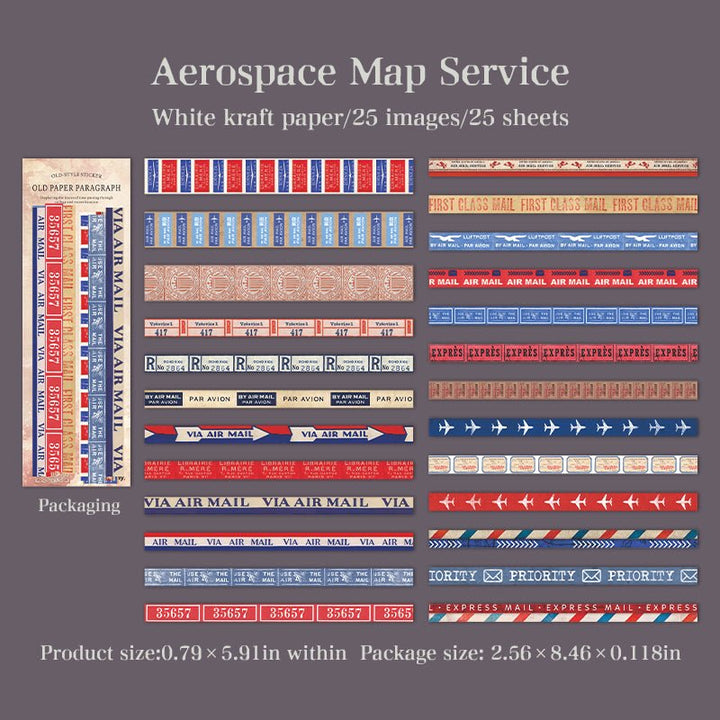 Old Paper Paragraph Vintage Stickers - Desk Cosmos