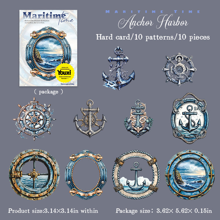 Maritime Time Anchor Harbor Classic Border