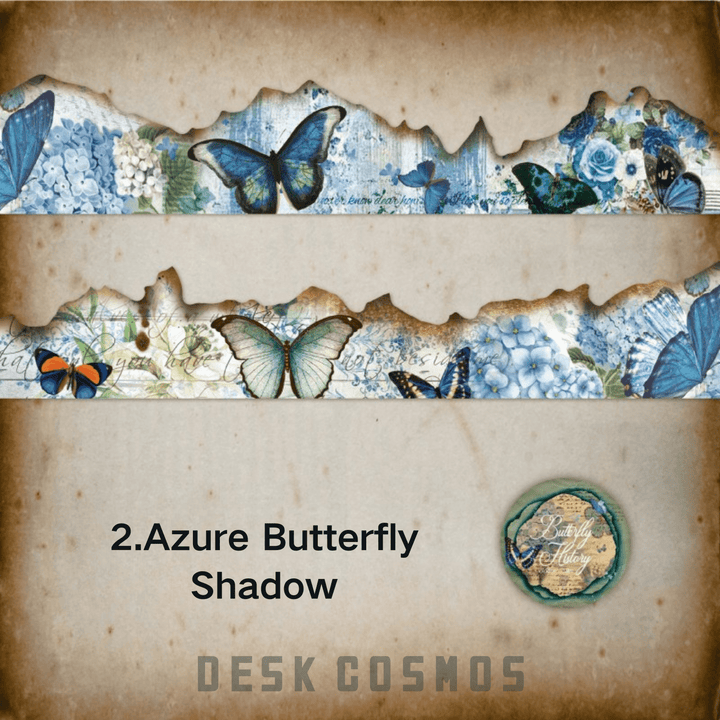 Butterfly Epic Series Azure Butterfly Shadow Ephemeral Washi Tape