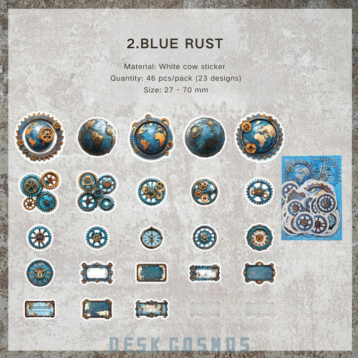 Steampunk Stickers Punk Era Series Creative Sticker Bundle
