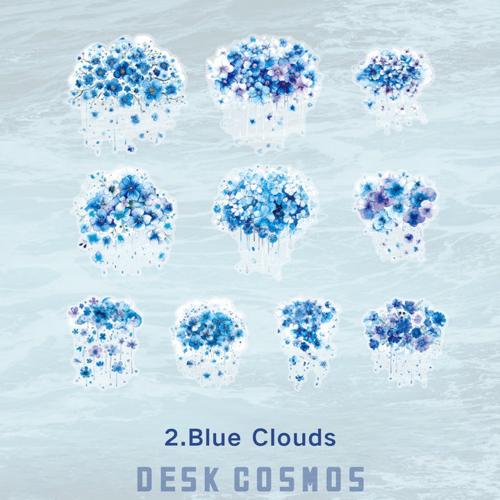 Blue Sea Blue Clouds Ocean Stickers