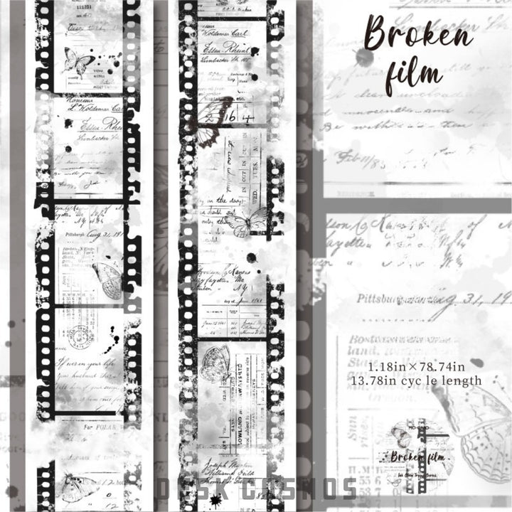 Paper Ink Marks Series PET Tape Material for Vintage Project Base