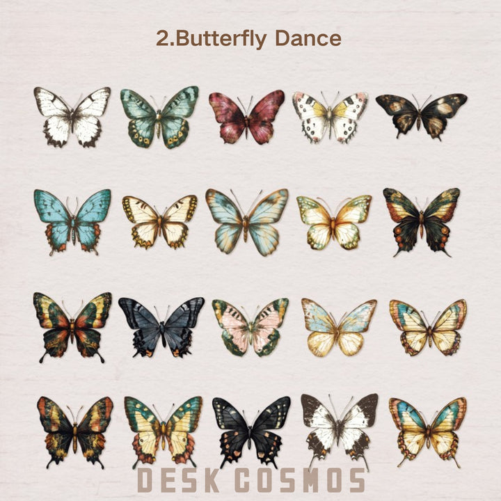 Classic Private Collection Butterfly Dance Vintage Insect Craft Paper