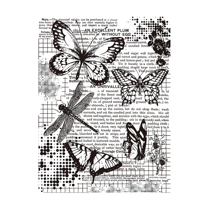 Retro Transparent Silicone Stamps Flower Plant Lace