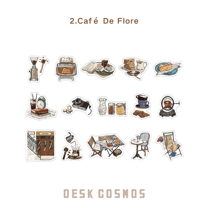 PET Sticker Set for Travel Diary Customization