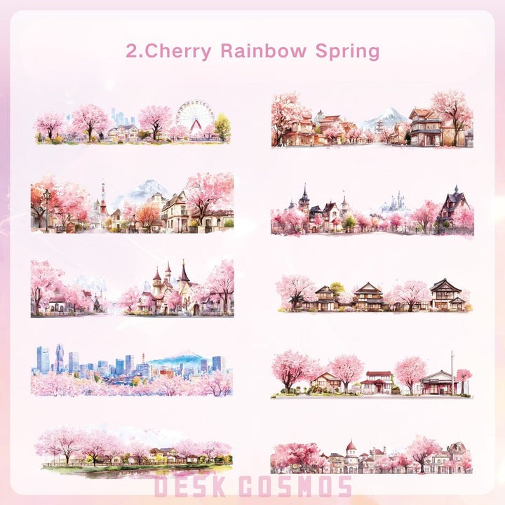 Thought of Lin Spring Rainbow PET Sticker Set