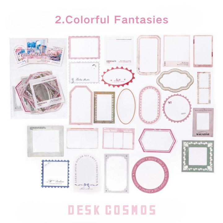 Romance Stickers Memory Frame View Romantic Design
