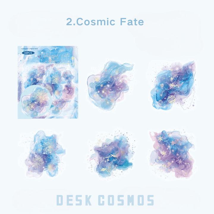 Brilliant Series Cosmic Romance Watercolor Laser Silver