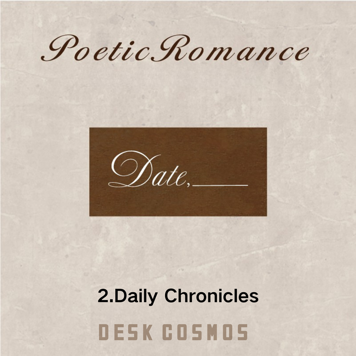 Poetic Romance Daily Memo Wooden Stamp