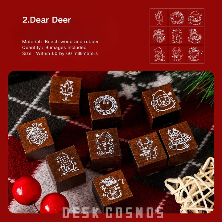 Colorful Christmas Evee Christmas DIY Stamps Fun