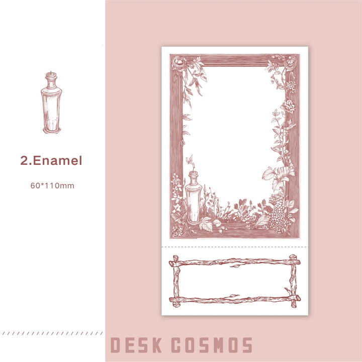 Retro Leaflet Series Label for Diary Decor