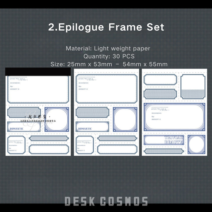Border Set Epilogue Frame Paper Minimalist Vintage Look