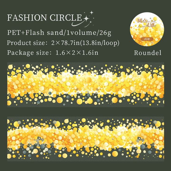 Watercolor PET Tape Dot Inspiration artistic polka PET sticker