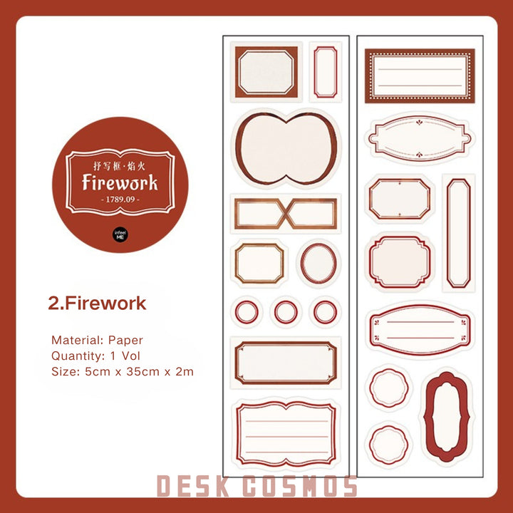 Label Border Series decorative washi for mobile case