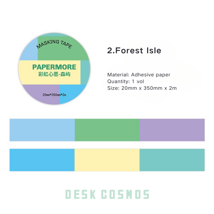 Rainbow Wishes Tape for Scrapbook Themes