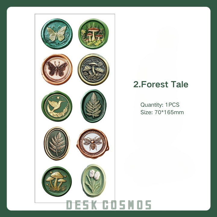 Time Soliloquy Forest Story Wax Sticker Natural Retro Feel